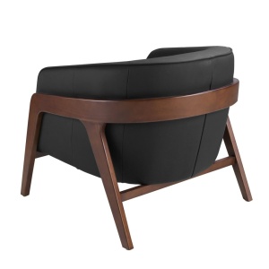 Fotoliu cu design modern piele naturala Black - Img 3