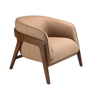 Fotoliu cu design modern piele naturala Brown - Img 5