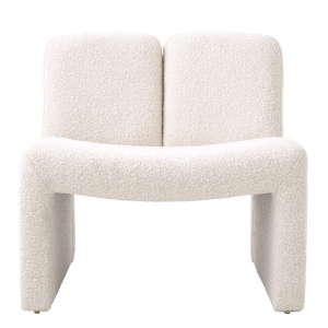 Fotoliu deosebit design LUX Macintosh Bouclé cream - Img 4