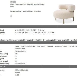 Fotoliu design LUX Thompson, Lyssa Faux shearling - Img 2