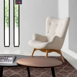 Fotoliu design scandinav Nelida AC-DC917