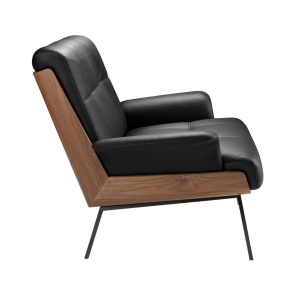 Fotoliu elegant design italian Black-Walnut - Img 4