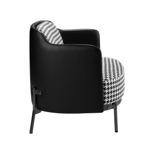 Fotoliu elegant design italian White and Black - Img 4
