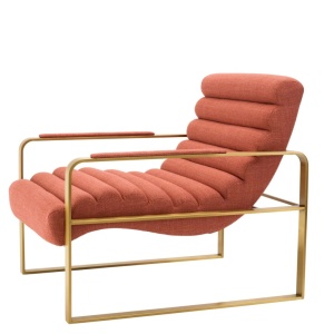 Fotoliu elegant design LUX Olsen, scalea orange - Img 4