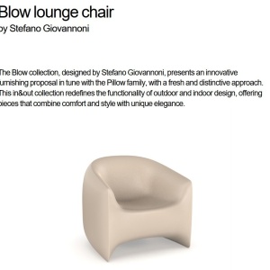 Fotoliu lounge design modern, exterior, interior, BLOW LOUNGE CHAIR 55014 Vondom - Img 2