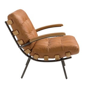 Fotoliu LUX design italian Cowhide brown - Img 5