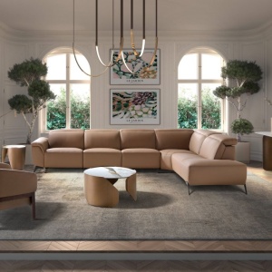 Fotoliu LUX design italian, Piele Naturala, Brown - Img 7