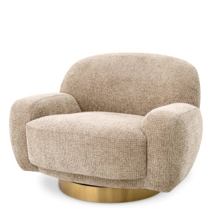Fotoliu pivotant design elegant LUX Udine, Lyssa sand - Img 5