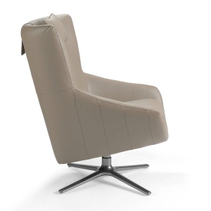 Fotoliu pivotant design modern Melvin AC 5044-A1001-PIEL - Img 6