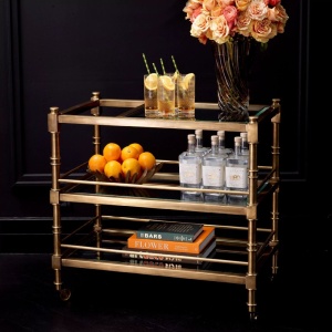Gheridon, Masuta cu roti design LUX Alexia - Img 3