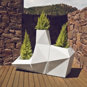 Ghiveci de flori / Jardiniera plante design decorativ modern pentru amenajari interioare si exterioare, FAZ PLANTER 54020R Vondom
