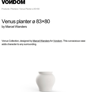 Ghiveci plante design decorativ modern exterior/interior Venus 83x80cm - Img 5