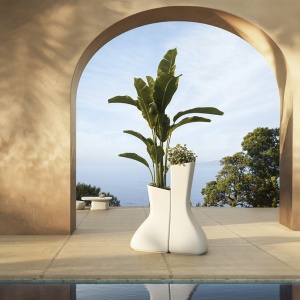 Ghiveci plante / Jardiniera de flori exterior / interior design modern premium MOMA MELLIZAS LOW 45003R Vondom