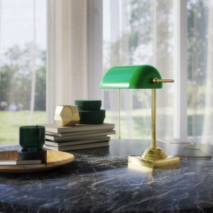 Lampa de birou din alama design clasic Banker - Img 6