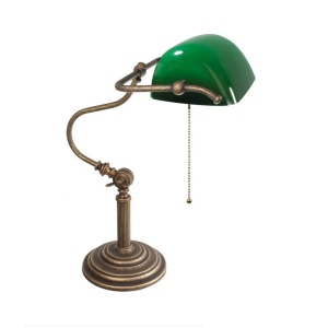 Lampa de birou din alama design clasic Banker
