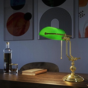 Lampa de birou din alama design clasic Banker - Img 2