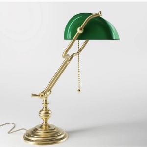 Lampa de birou din alama design clasic Compact Banker - Img 7