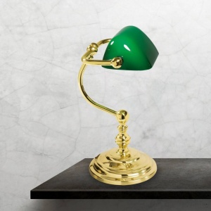 Lampa de birou din alama design clasic Small Banker - Img 8