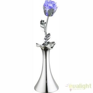 Lampa de masa decorativa, trandafir cu iluminat LED RGB JIMMY 28112 GL 62093 universul-luminii.ro