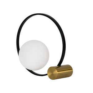 Lampa de masa design circular Gold and Black - Img 2