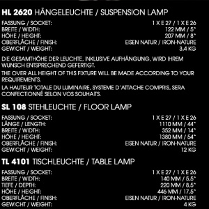 Lampa de masa design industrial din fier forjat TL 4101 55123 universul-luminii.ro