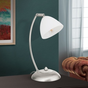 Lampa de masa design modern OPALDESIGN, satin 163553 universul-luminii.ro