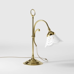 Lampa de masa din alama si abajur ceramic Zefira - Img 3