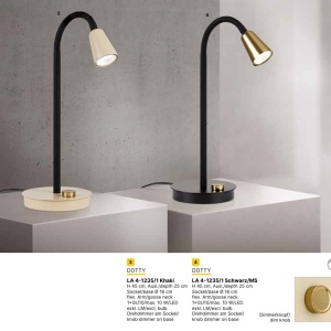 Lampa de masa flexibila cu spot GU10 DOTTY negru - Img 8