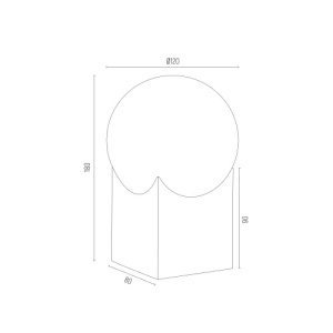 Lampa de masa minimalista AUSTIN negru/alb 103463 universul-luminii.ro