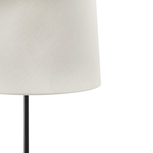 Lampa de podea abajur textil 64cm WINDSOR negru, alb - Img 2