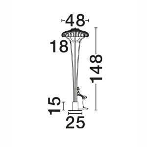 Lampa de podea boho style pentru terasa exterior IP54 SAMY - Img 5