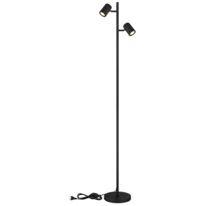 Lampa de podea cu 2 Spoturi metal negru JAMES 250673 universul-luminii.ro