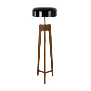 Lampa de podea cu trepied din lemn design modern LUX Walnut - Img 3