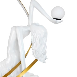 Lampa de podea decorativa cu design original cu LED RGB Balerina White 238103 universul-luminii.ro