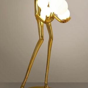Lampa de podea decorativa cu design original Woman Premium auriu 160053 universul-luminii.ro