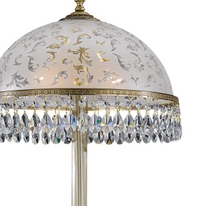Lampa de podea design clasic realizata manual din alama si Cristal Scholer 6200 105243 universul-luminii.ro