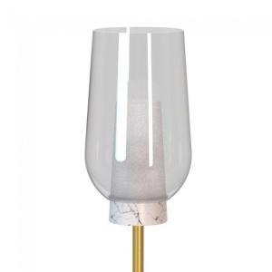 Lampa de podea design modern Nora auriu/ marmura alba 131563 universul-luminii.ro