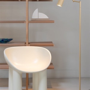 Lampa de podea din metal cu brat articulat Bilbao bej 248673 universul-luminii.ro