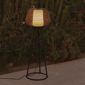 Lampa de podea iluminat exterior decorativ IP65 NARA maro ruginiu