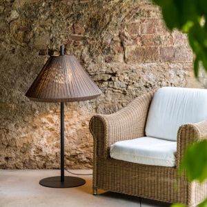 Lampa de podea iluminat exterior decorativ SAIGON 120/T70 gri/maro 127433 universul-luminii.ro