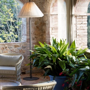 Lampa de podea iluminat exterior decorativ SAIGON 195/T70 gri/crem 127343 universul-luminii.ro