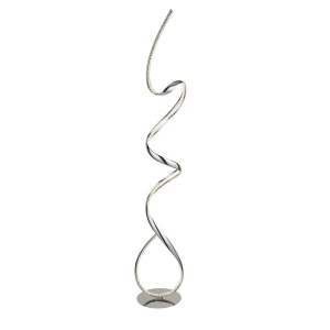 Lampa de podea LED moderna design cromat Twirls
