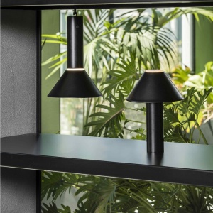 Lampa LED portabila design japonez FUJI Black 74465 90153 universul-luminii.ro
