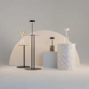 Lampa portabila cu baterii AI design auriu 231133 universul-luminii.ro