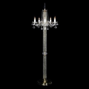 Lampadar 5 brate design LUX cristal Bohemia S41 007/05/4 - Img 1