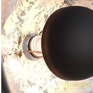 LAMPADAR deosebit in stil RETRO BIG Studio negru/ argintiu A-36562 VC - Img 6