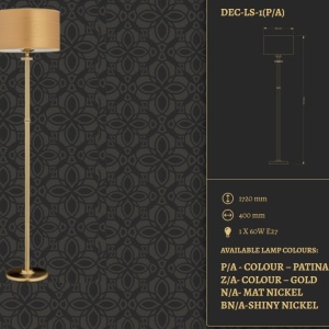 Lampadar design clasic realizat manual Decor - Img 3