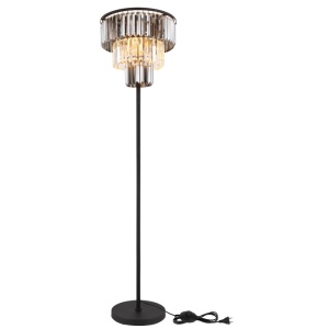 Lampadar design modern NAXIS 3L negru/fumuriu - Img 8