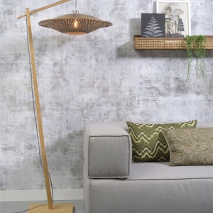 Lampadar din bambus Bali M natur, 60cm 194053 universul-luminii.ro