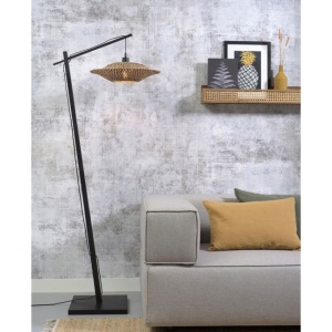Lampadar din bambus Bali S negru, 44cm BALI/F/AD/B/4412/BN